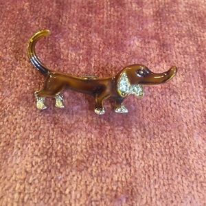 Vintage Weiner Dog Brooch
